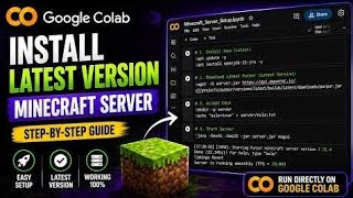 How to Make a FREE Minecraft Server (26.2) Using Google Colab ⚡ screenshot 4