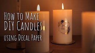 [DIY] Candle Decal + FAQ | 양초 만들기