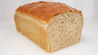 Honey Wheat Sourdough Sandwich Bread - fluffy and slightly sweet