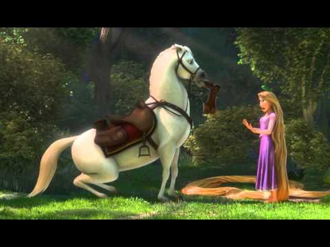 rapunzel-n-flynn-meet-maximus-scene-from-tangled-hd