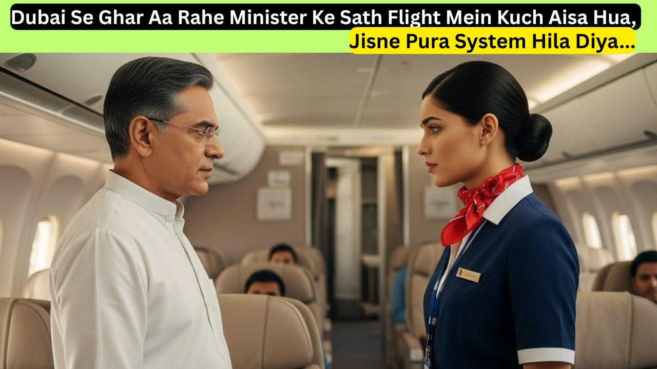 दुबई से घर आ रहे मिनिस्टर के साथ जहाज़ में कुछ ऐसा हुआ, जिस ने पूरा सिस्टम हिला दिया... #moralstory