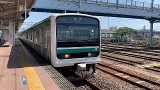E501系水戸行き高萩駅発車