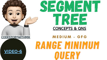 Range Minimum Query | Segment Tree Concepts & Qns | Video 6 | codestorywithMIK