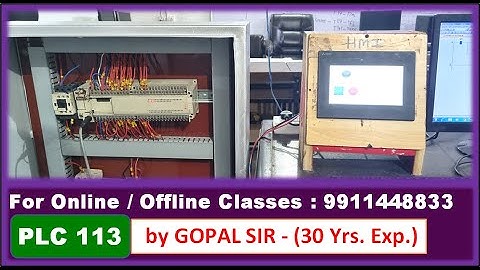 Mitsubishi PLC & HMI Programming - Hydraulic Motor START/STOP in Hindi by Gopal Sir | P113