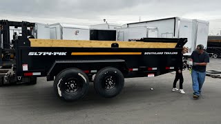 SOUTHLAND TRAILERS SL714 dump trailer first look and test.