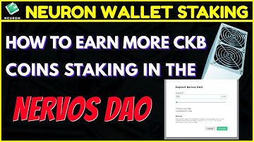 ✅ NEURON WALLET | Stake Your CKB Coins In The Nervos Dao To Earn Even  More !