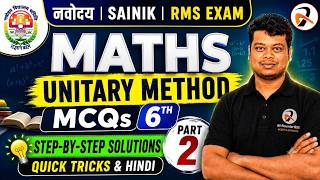 JNVST  Chapter Unitary Method Part - 6 by-#manishsir