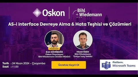 AS-i İnterface Devreye Alma & Hata Teşhisi ve Çözümleri Webinar Kaydımız. #oskon #bihlwiedemann