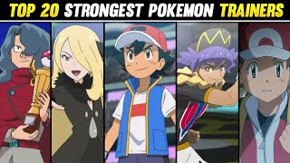 Top 20 Strongest Pokemon Trainers | Ranking The Strongest Pokemon Trainers | Hindi |