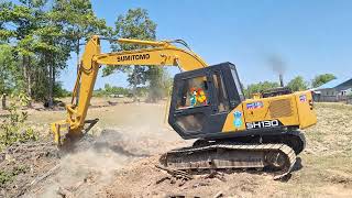 รีวิวรถขุดในตำนานยังโสด sumitimo s260f2 สามสิบสองหมื่นจัดไป excavator