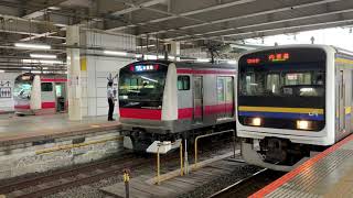 JR蘇我駅を入線.発車する列車パート3。