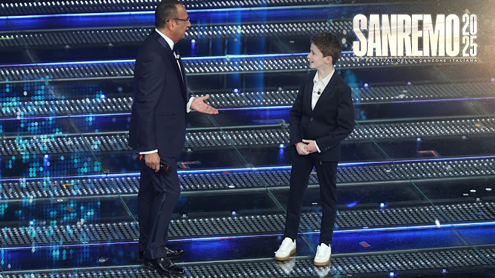 Sanremo 2025 - Samuele Parodi, il bambino che sa tutto sul Festival