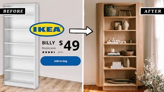 DIY Ikea Billy Bookcase Hack ✨ Recreating My Architectural Digest Furniture Flip