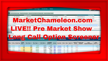 New Feature Long Call Option Screener