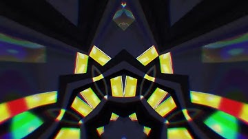 1 hour 4K Screensaver of  Colorful Kaleidoscope Moving Background Video VJ Loop Animation