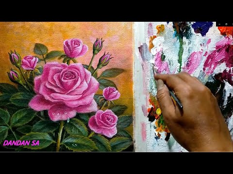 Video: Cara Melukis Bunga Mawar Yang Indah