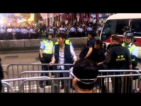 旺角十月十八日香港的暴民