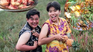 Doh Sein, Pork Bharta Mukbang at Pineapple Farm | ft. The Oomorok Trails & Chink7n | Meitei Mukbang