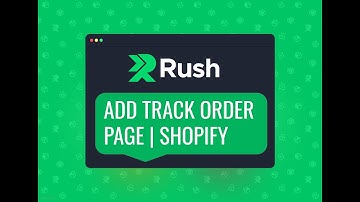 Add "Track Order" page to your Shopify Store in 2 Minutes or less | RUSH