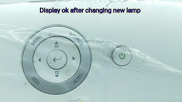 Vivitek DLP projector power on no display # lamp replace # lamp error ! projector temp error !