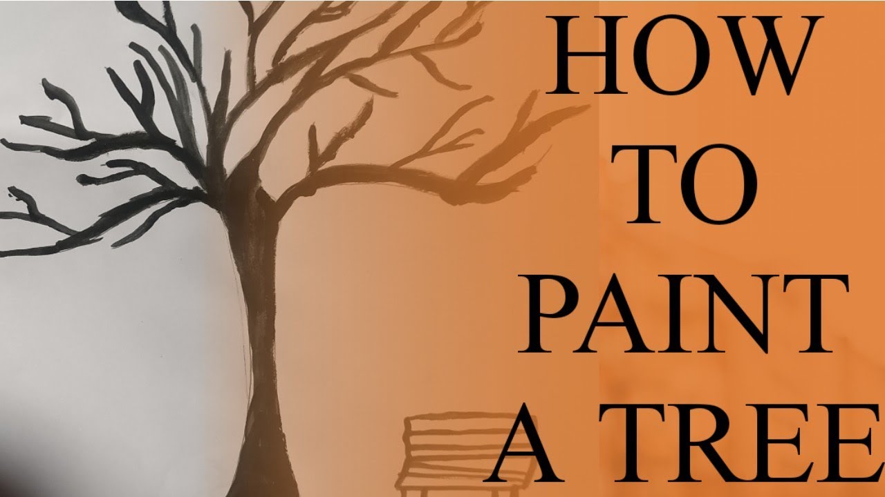 HOW TO PAINT A TREE**LASYA ART AND CRAFTS YouTube
