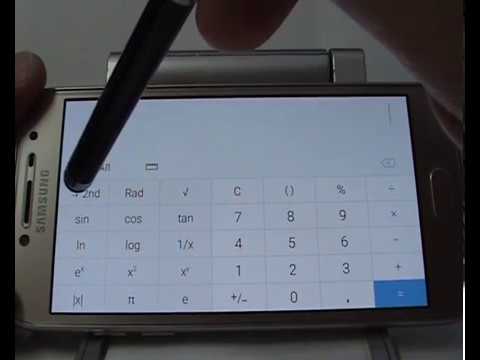 Как включить инженерный калькулятор в Samsung