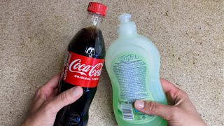 Mix Dishwashing Detergent with CocaCola  And You will be Satisfied with the Result!