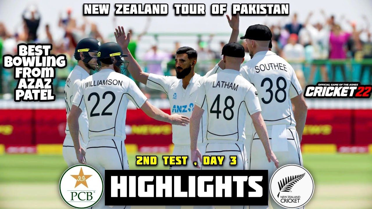 PAKISTAN vs NEW ZEALAND - 2nd Test Day 3 Highlights |New Zealand Tour ...