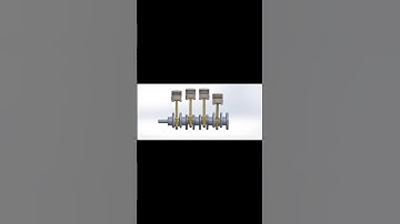 SolidWorks Piston Crankshaft Assembly Motion | Mechanical CAD #shorts #cad #solidworkstutorial