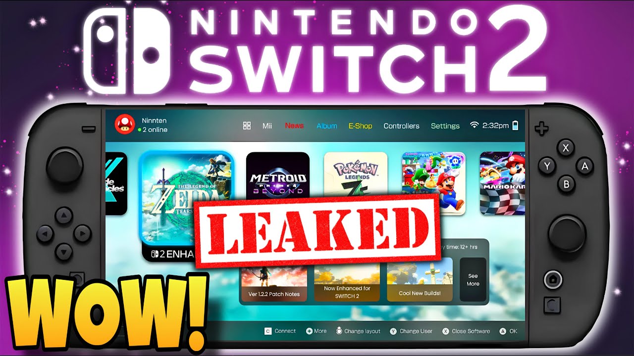 A TON of Nintendo Switch 2 Games Just Leaked! + Reveal Next Week ...