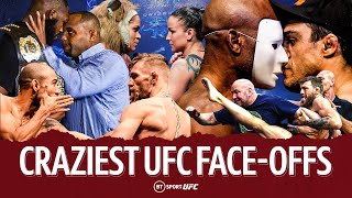 Craziest UFC Face-offs! Jones v Cormier, Khabib v Conor, Anderson Silva, Israel Adesanya