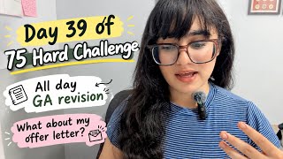 🎀Day-39/75 Hard🎯|⏰All Day GA Revision‼️| 🌻What About My IDBI JAM offer letter?😵|🌸A Day In My Life🧿