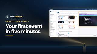 Your first event in five minutes | AttendBeacon
