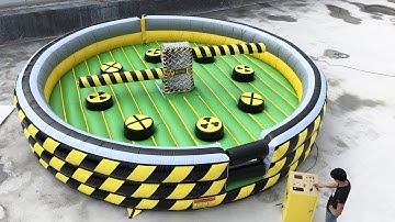 GUTEFUN 8 players toxic mechanical meltdown / inflatable wipeout to Portugal