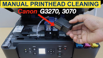 Canon PIXMA G3070 Manual Printhead Cleaning (Fix Clogged BK, Y, M & Y Ink) G3270 Printer.