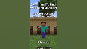 How To Find A Woodland Mansion With Commands In Minecraft!