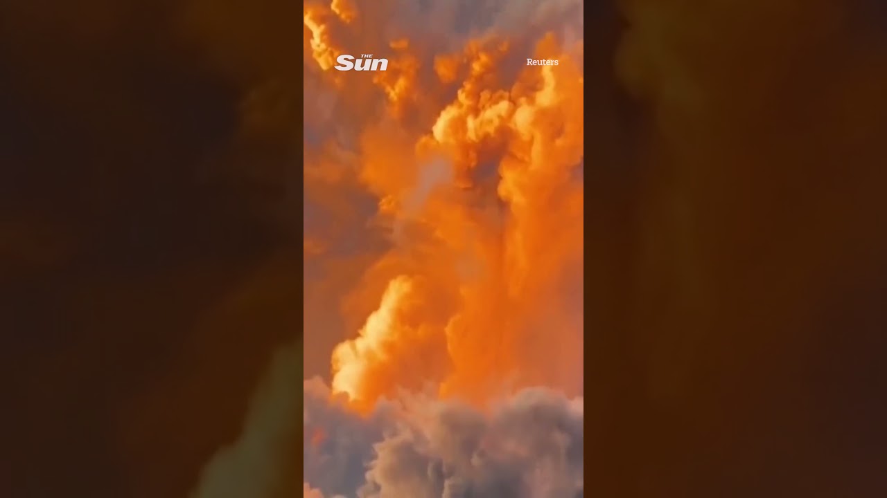 Ash and dust cover Indonesian roads after ‘terrifying’ volcano eruption