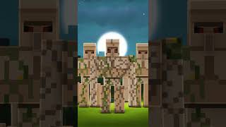 Minecraft iron golem vs pillagers #shorts #minecraft