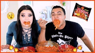 SPICY RAMEN NOODLE CHALLENGE!