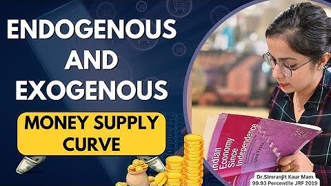 Exogenous And Endogenous Money Supply Curve | Simranjit Kaur Economics Mam