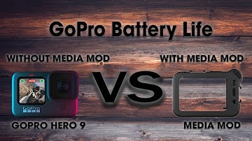 How much Battery GOPRO drains with Media Mod | Live Test.