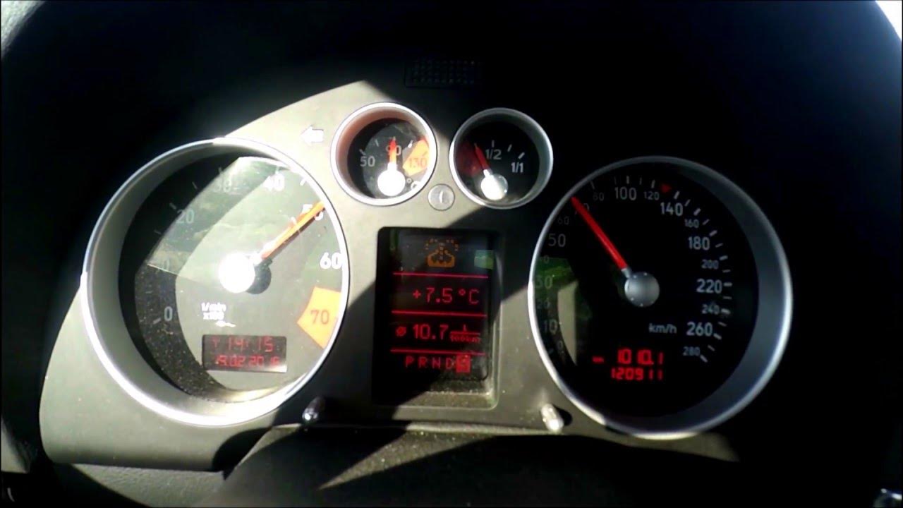 Audi TT 3.2l V6 0100 Kickdown DSG, 2001 (8N) YouTube
