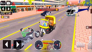 Tuk Tuk auto rickshaw driver 3D game - #77 auto rickshaw driving game - Android iOS Gameplay