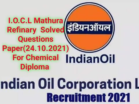 Mathura Refinary Solved Paper (24.10.2021) For Chemical Engg.