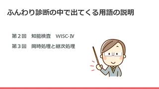 【知能検査　WISC-Ⅳ】　ふんわり診断　解説動画　第２回