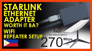 STARLINK PH WIRELESS vs WIRED CONNECTION SPEED TEST | ETHERNET ADAPTER AND REPEATER SET UP GUIDE