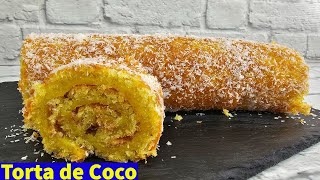 Torta de Coco extremamente húmida e saborosa