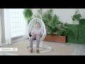 Island Bay Resin Wicker Blanca Hanging Egg Chair with Cushion Color Option - Product Review Video Island Bay Resin Wicker Blanca Hanging Egg Chair with Cushion Color Option - Product Review Video