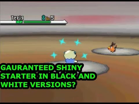 Guaranteed Shiny Starter In Pokemon Black White Bw2 How To Rng Shiny Starter In Bw1 2 Youtube