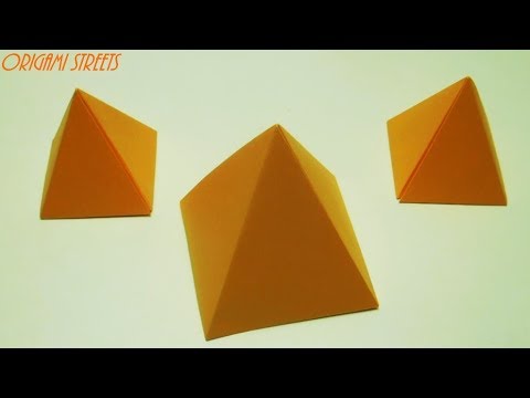 Hoe maak je een piramide van papier - Origami piramide